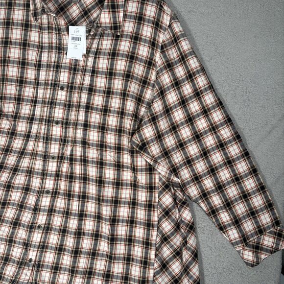 NWT J Jill Women’s Plus Size 4X Black Flata Plaid Top Boho Cottagecore MSRP $90 - Picture 4 of 16
